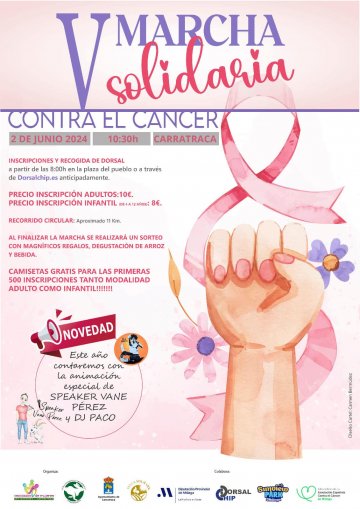 V Marcha Solidaria contra el Cancer en Carratraca